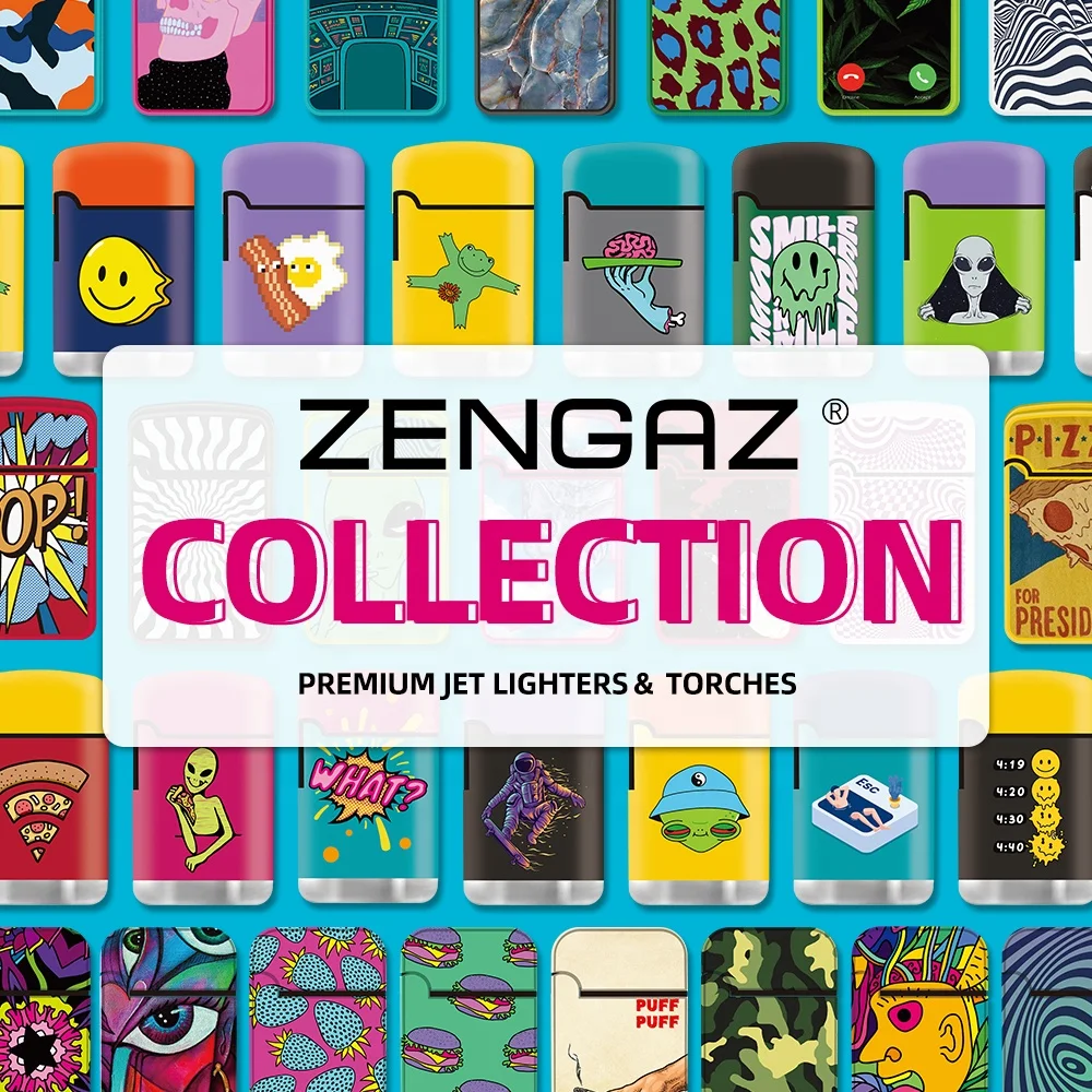 Zengaz Unique Smoking Cigar Cigarette Butane Refill Gas Jet Flame