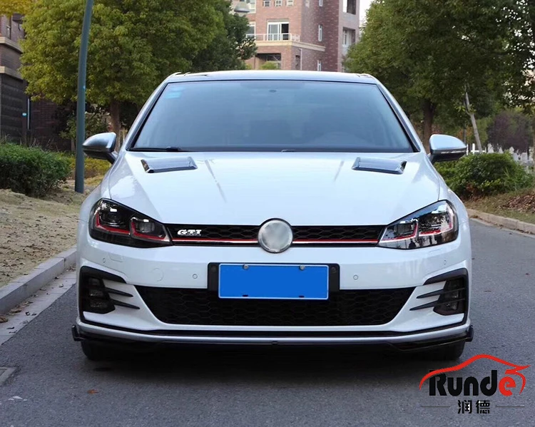 accessori di modifica auto rode pp materiale gti stile del paraurti  anteriore della gonna laterale del labbro posteriore per volkswagen golf  kit corpo 7.5