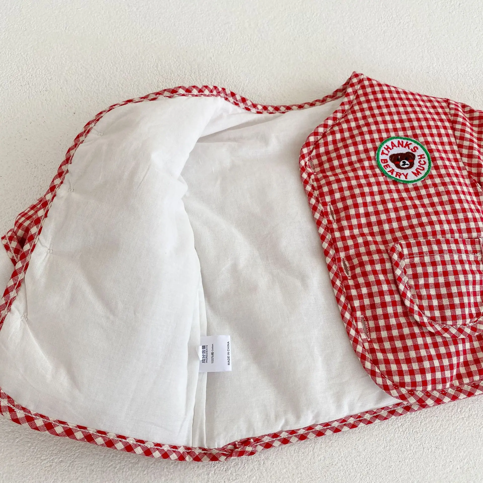 2022 Winter New Baby Thickened Cotton Jacket Long Sleeve Baby Bear