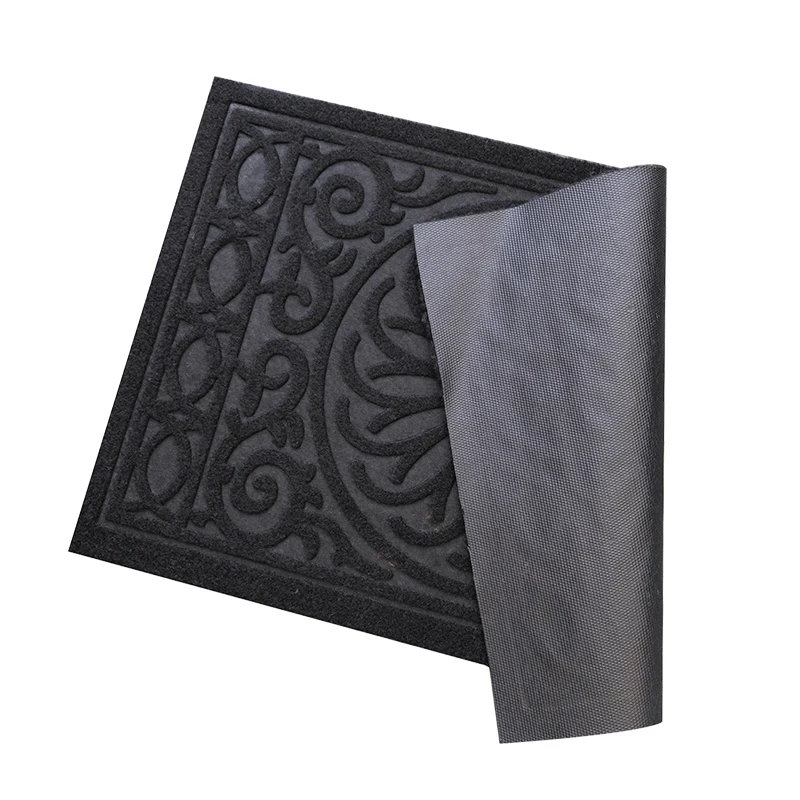 Embossed velour anti slip door mats manufacture