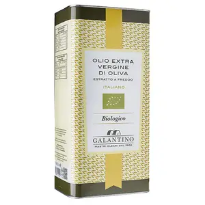 Organic Italian Extra Virgin Olive Oil 5-Liter Can Premium Plants Oil