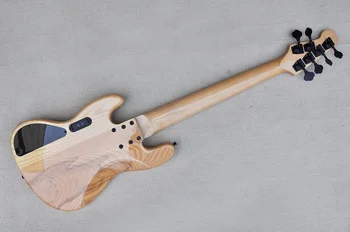 Factory Acacia Veneer Electric Bass Guitar - 6 String Solid Body