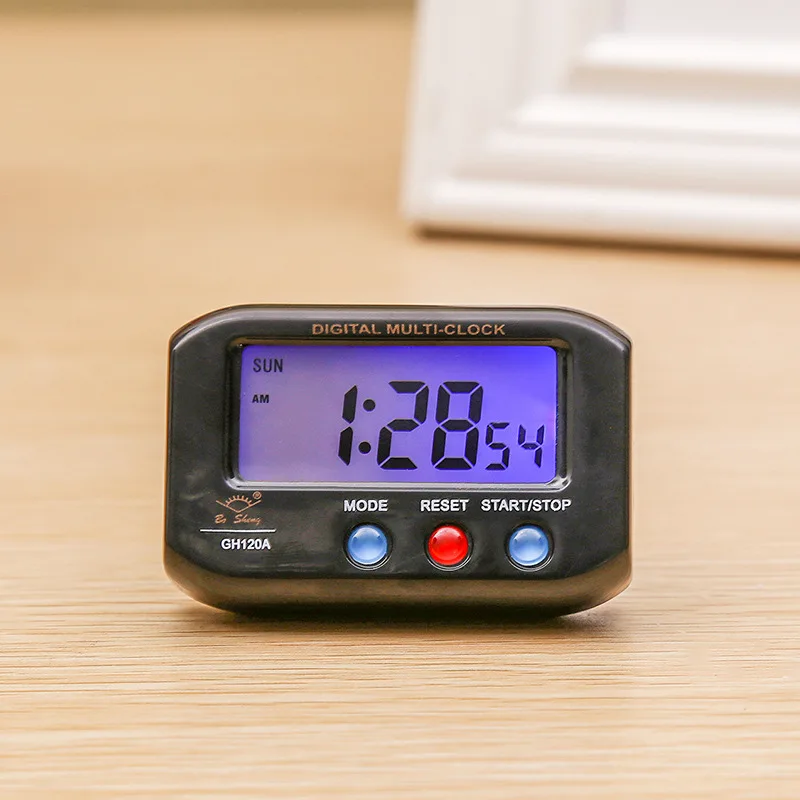 Customised Gift Very Small Digital Clock  Calendar 12/24 Hour Time Led Alarm Clock