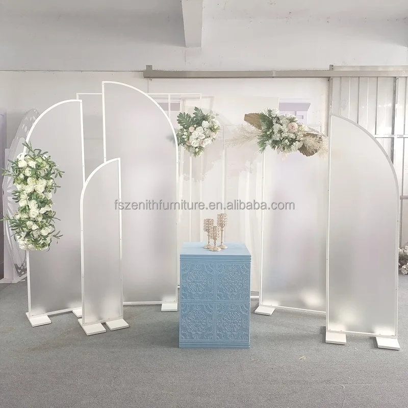 Set Fondale Ad Arco Con Supporto E Copertura 2,2m+1,8m – Bianco Per Matrimoni, Compleanni, Baby Shower | Decorazione Festa Con Borsa