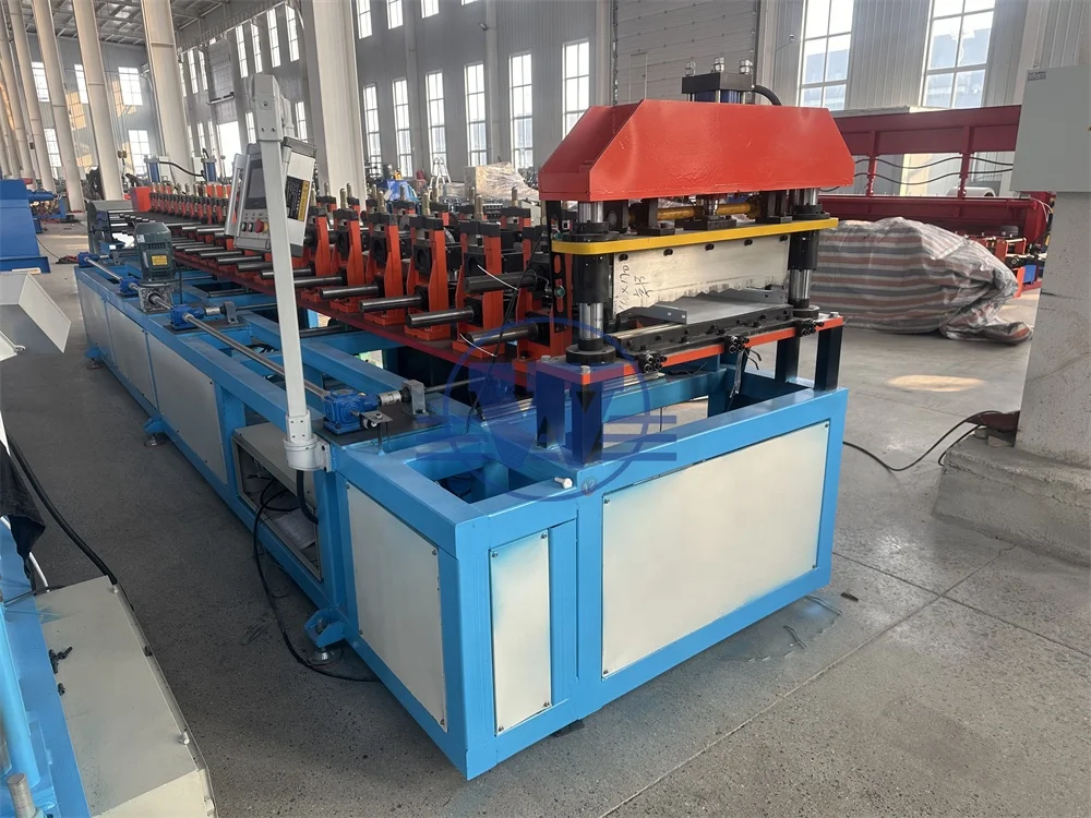 Supermarket Shelve Production Line Roll Forming Machine Automatic the Width Shelf Storage Making Machine