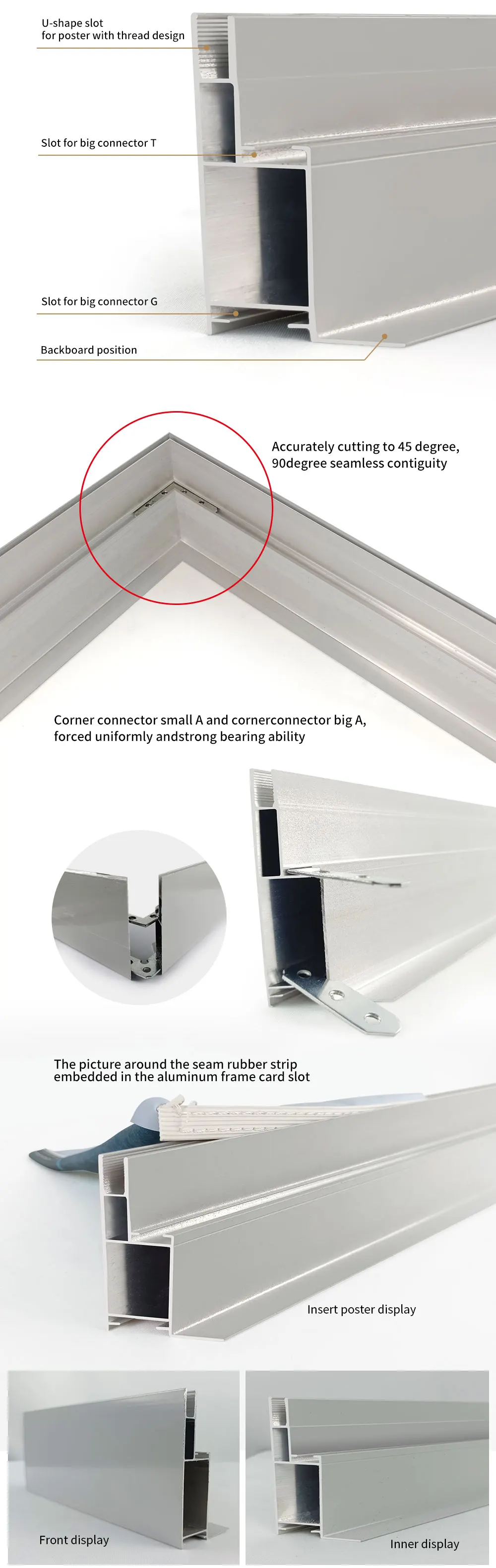 Light Box Frame Aluminium Light Box Profile Aluminium Profile for ...