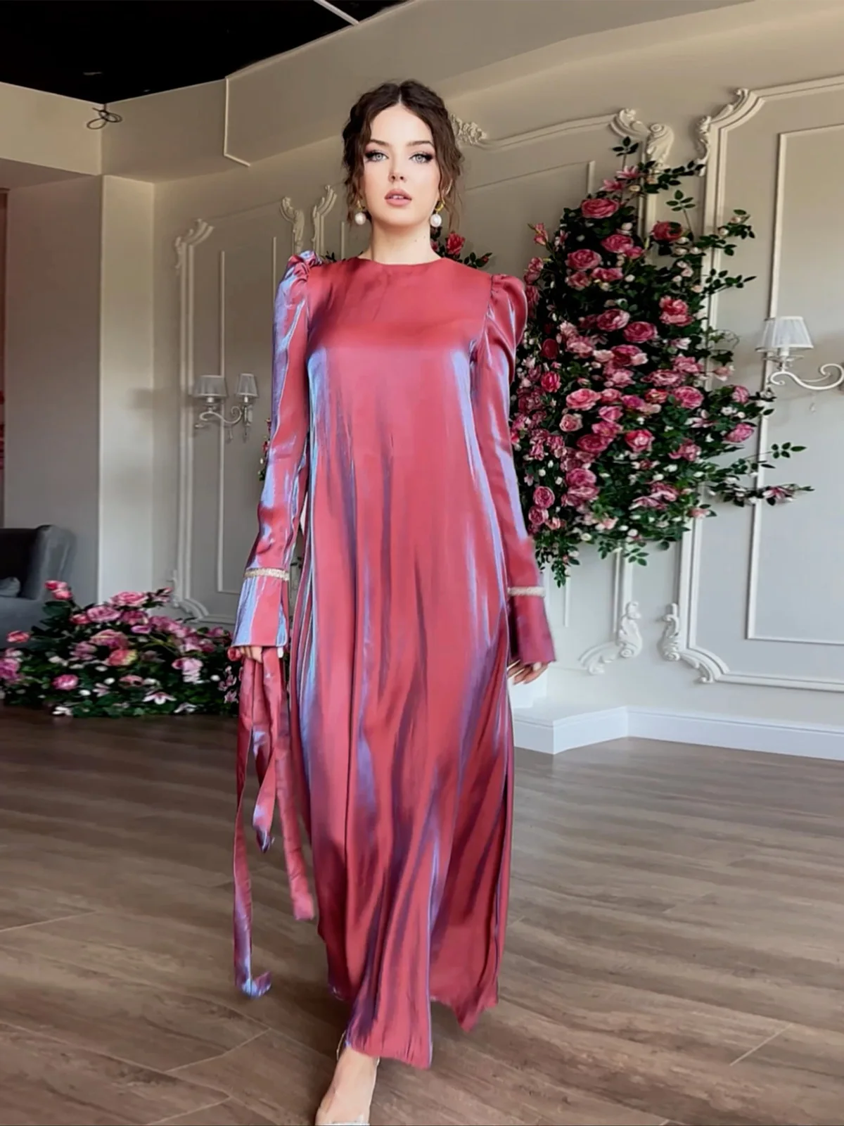 static satin dress How to Get Rid of Static Cling