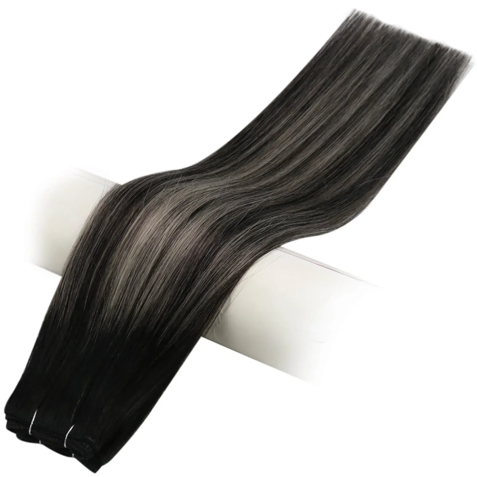 LaaVoo Virgin Weft Human Hair Extension 50g 100g 16-24 pollici veri lisci brasiliani di alta qualità senza cuciture_voghion.com