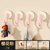 Suction Cup Single Hook - Pink [Pack of 4]