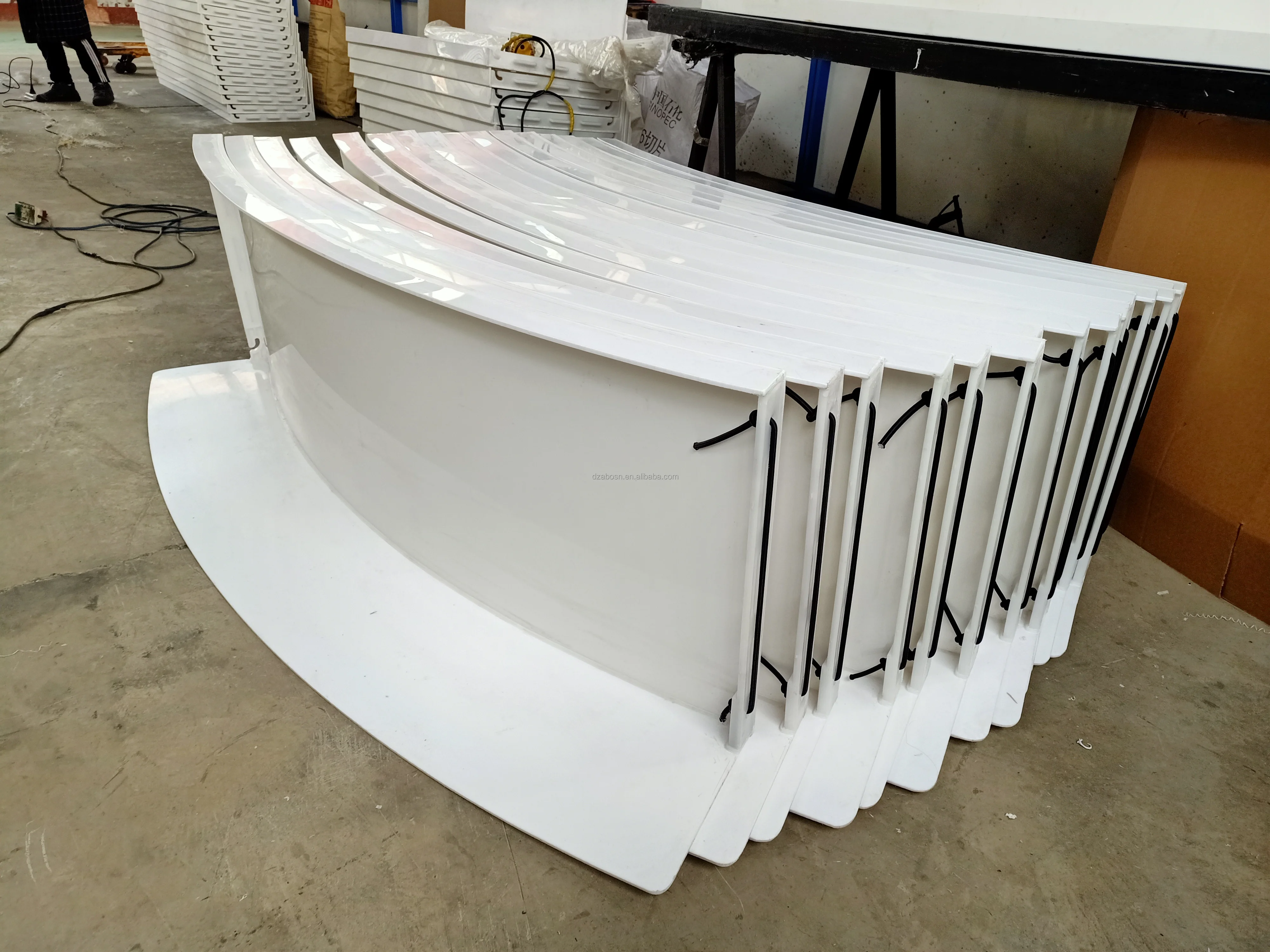 20m X10m Portable Hockey Rink Barrier With Trolly Floorball Rink For