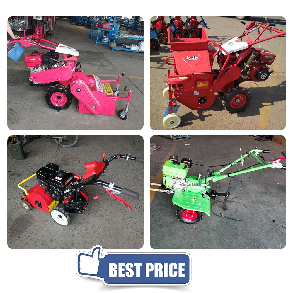 Power Tiller 12 HP Diesel Walking Tractor 2WD Gearbox High Productivity