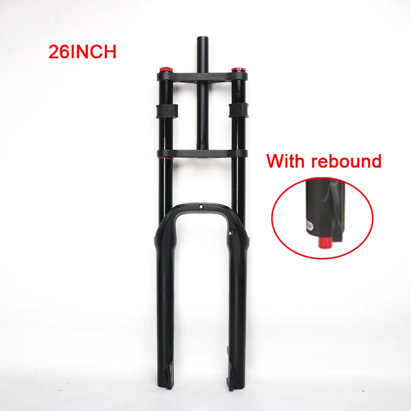 Forcella Ammortizzata Aria CDHPOWER Per E-Bike 20/26 X 4 - Nera, Escursione 150mm