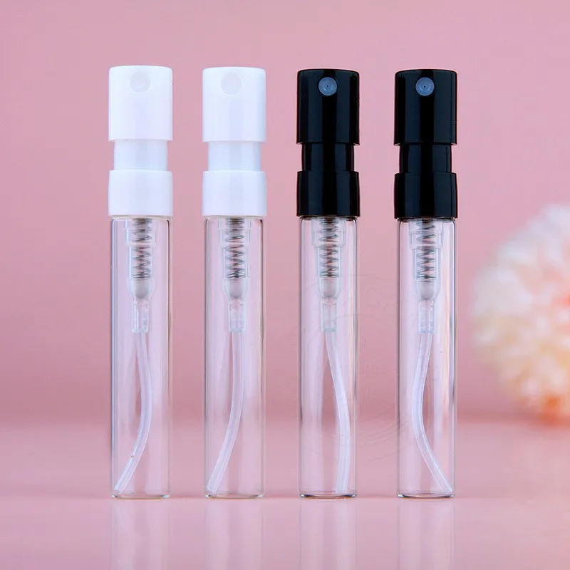 2ml Small Clear Glass Perfume Spray Bottle Sample Vial Oem