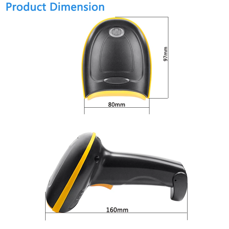 Cheapest Price 1D 2D QR Code USB Wired Wireless Handheld Bar Code Reader Barcode Scanner