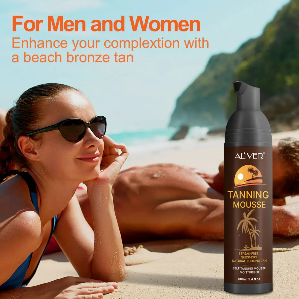 Aliver Natural Bronzer Waterproof Sunless Spray Tanner Lotion Self Tan