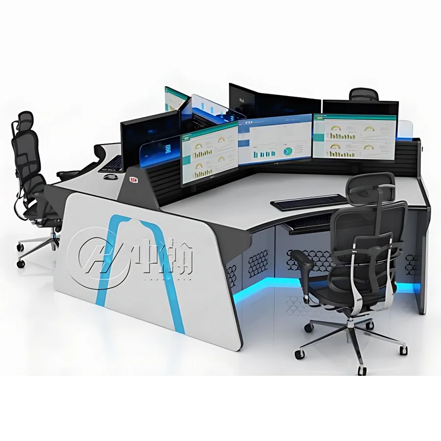 Direct Selling Operator Table Call Command Center Control CCTV Room Control Console Desk Security Console Furniture