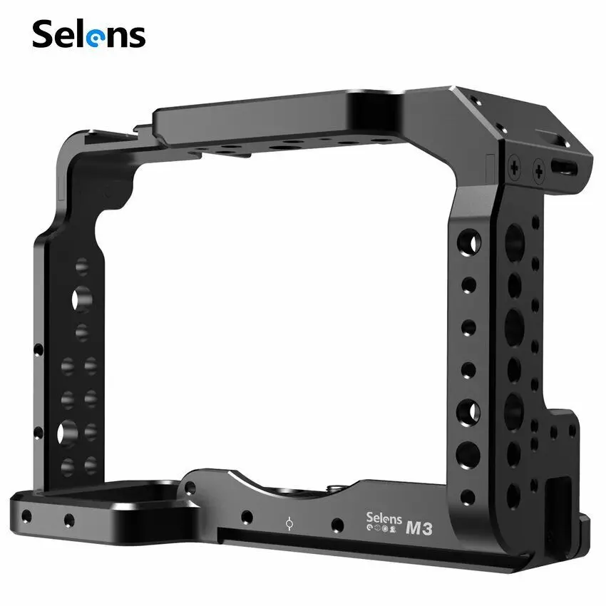 Selens Video Camera Cage Protective Case Stabilizers for SONY A7M3 A7R3 A7III M3 Mount Vlog Cage Support