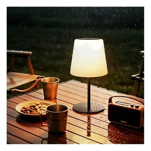 Solar Garden Led Table Lights Outdoor Waterproof  Table Light for Restaurant Patio Lantern Solar Lamp Garden Outdoor Lighting