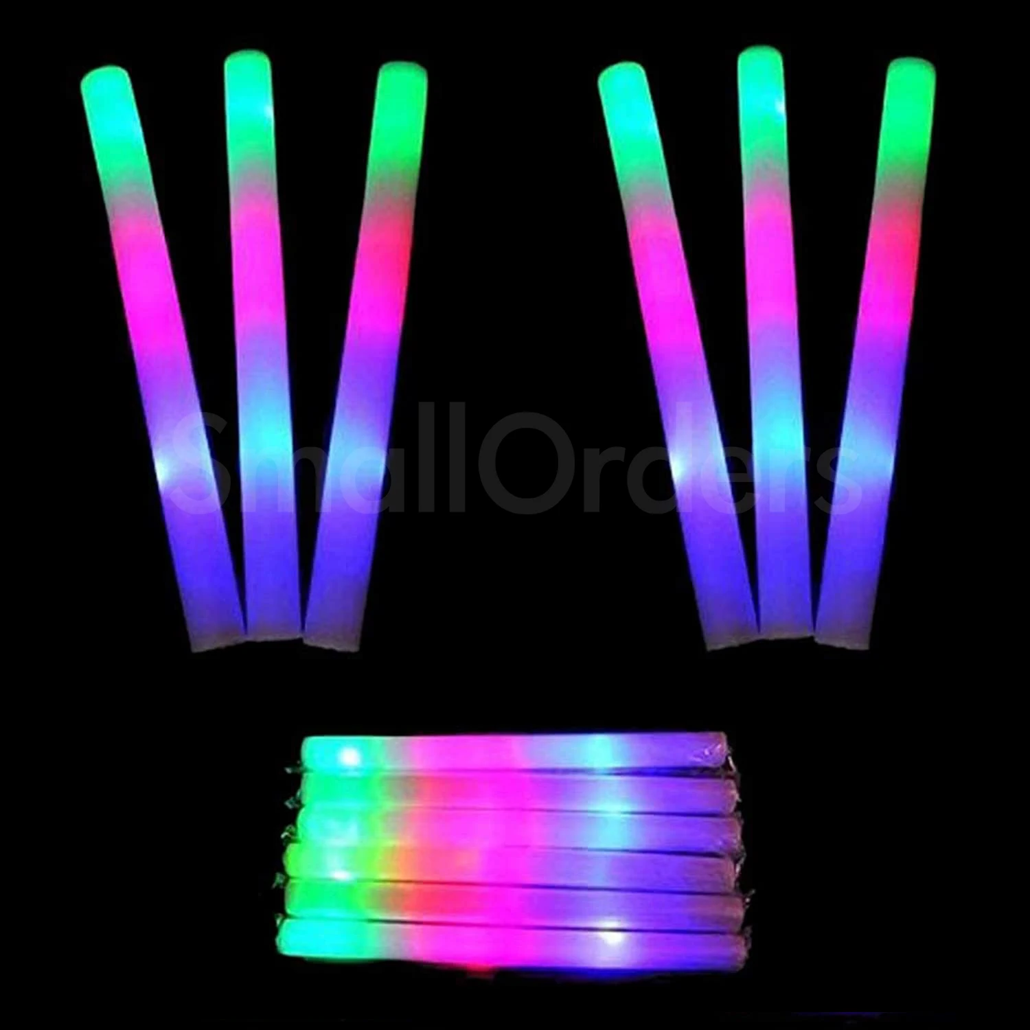 Custom LOGO promotional party supplies Flashing Cheering Rave Batons LED Light Up Foam Stick