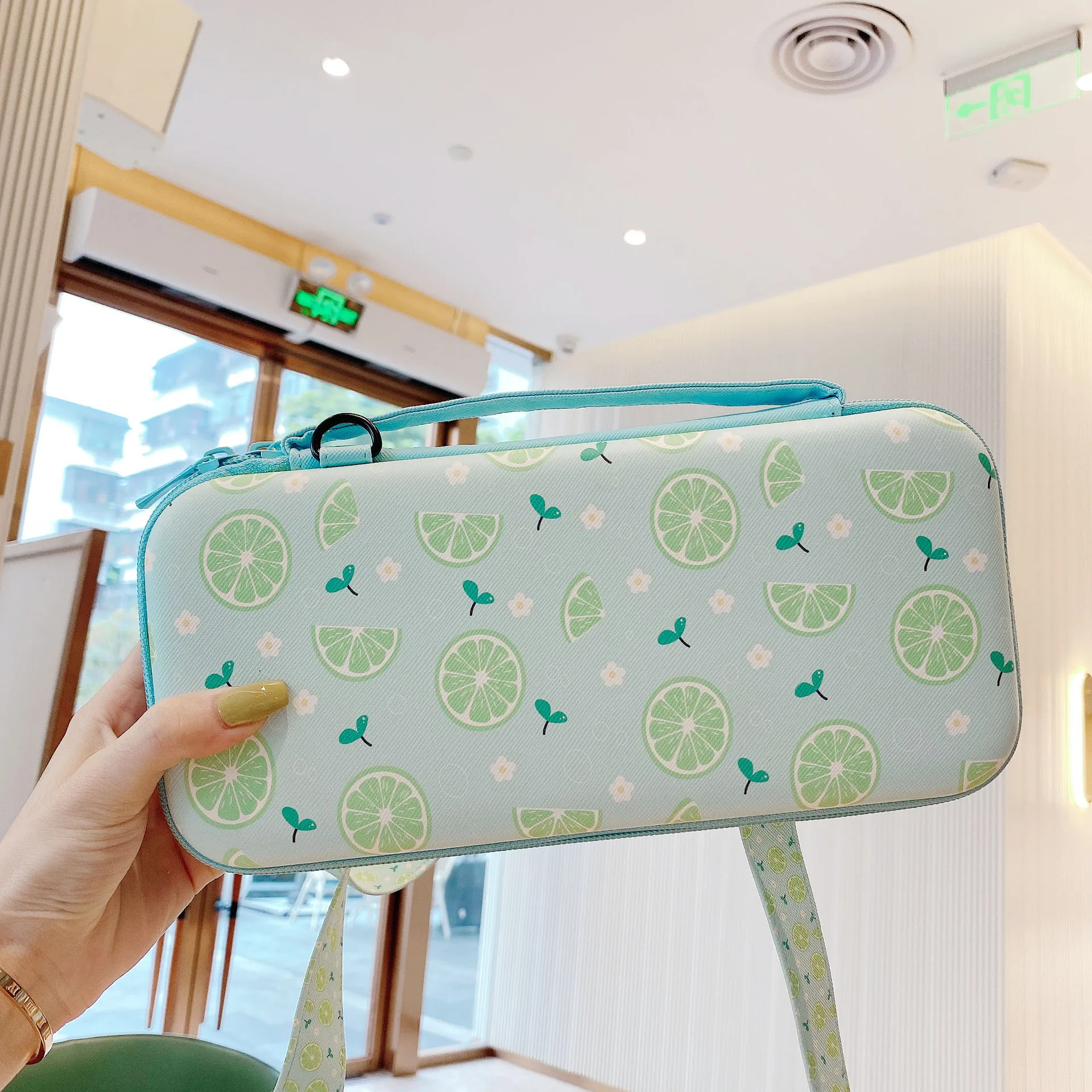 Fashion style cute girls bag Eva hard storage case for nintendo switch console bag