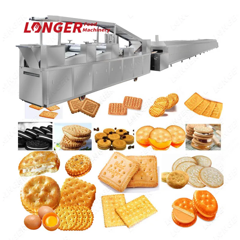 Automatic Milk Biscuit Processing Line Commercial Biscuit Maker
