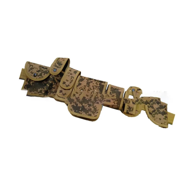 Wear-resistant Camouflage Nylon Oxford Cloth Plastic Buckle Multifunctional Security Belt for Duty Training Belt