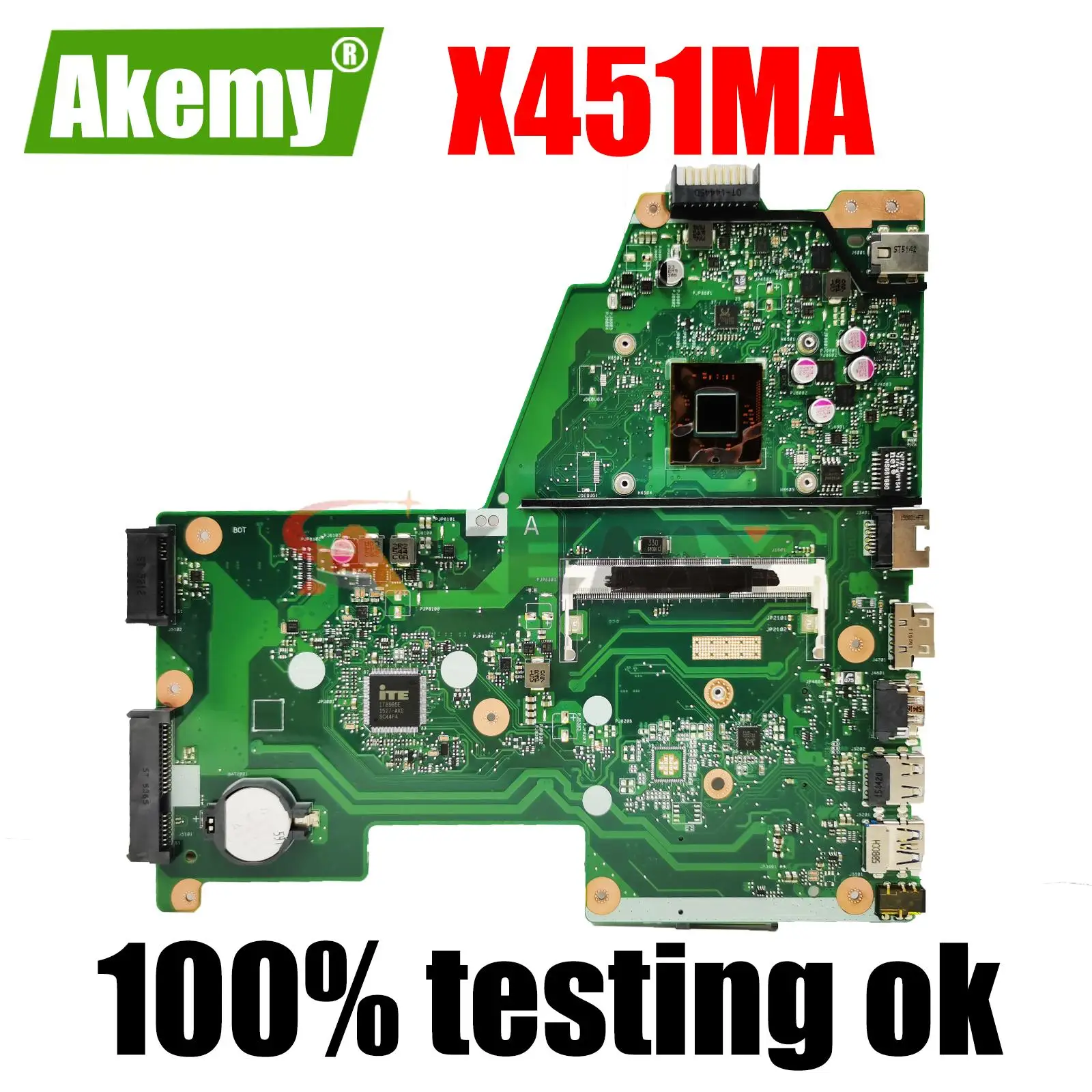 X451MA Motherboard REV2.1 Dual-core CPU for Asus X451M X451MA F451M Laptop Motherboard X451MA Mainboard X451MA Motherboard
