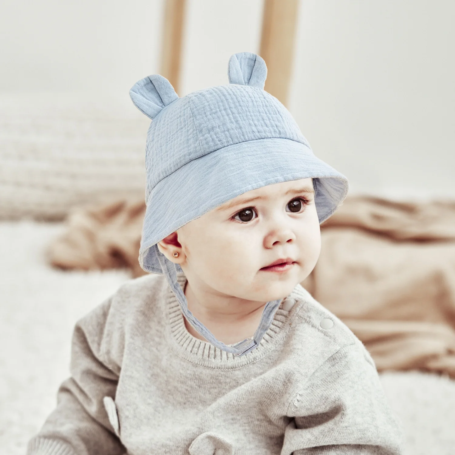 Детская муслиновая хлопковая шляпа от солнца детские летние шляпы уличные