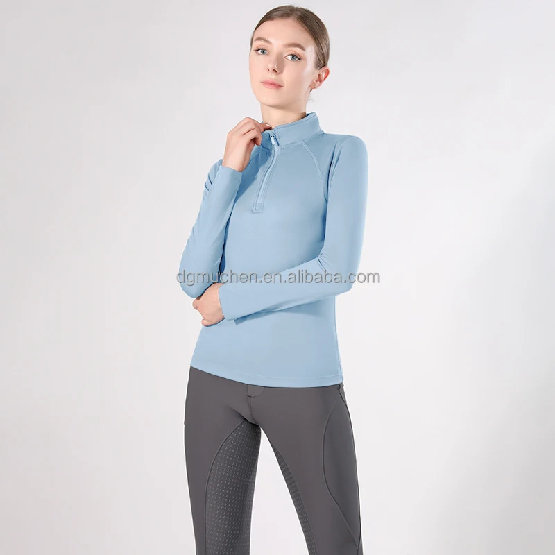 New Product Ladies Equestrian Tops Base Layer Factory Wholesale Long