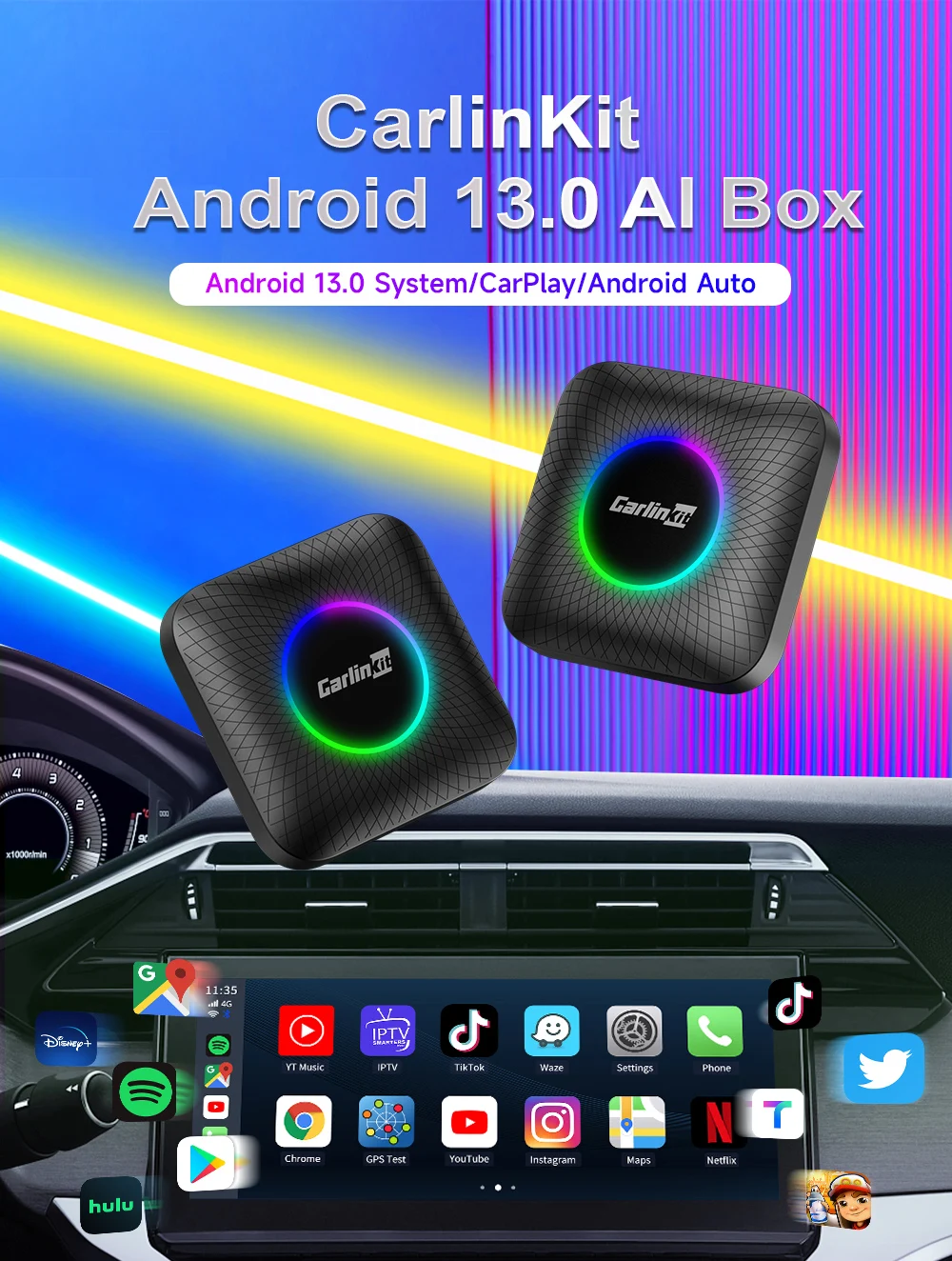 Car Multimedia Box Bluetooth Stereo Ai Tv Box Youtube Auto Netflix