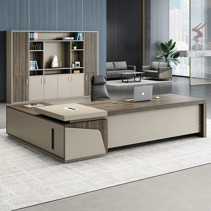 Pengpai Bureau Office Furniture Executive Computer Table l Shape Office Desk