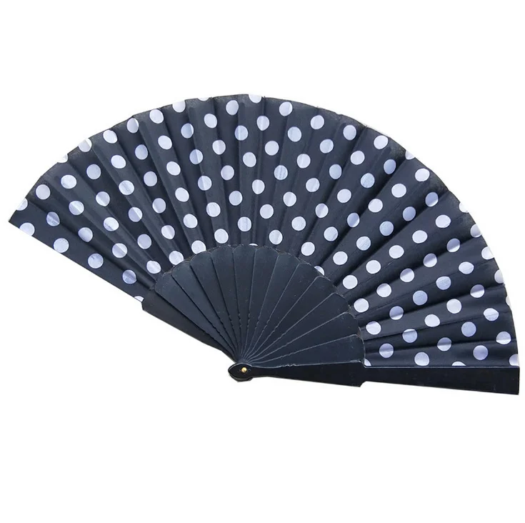 silk fan chinese japanese style folding fan home decoration