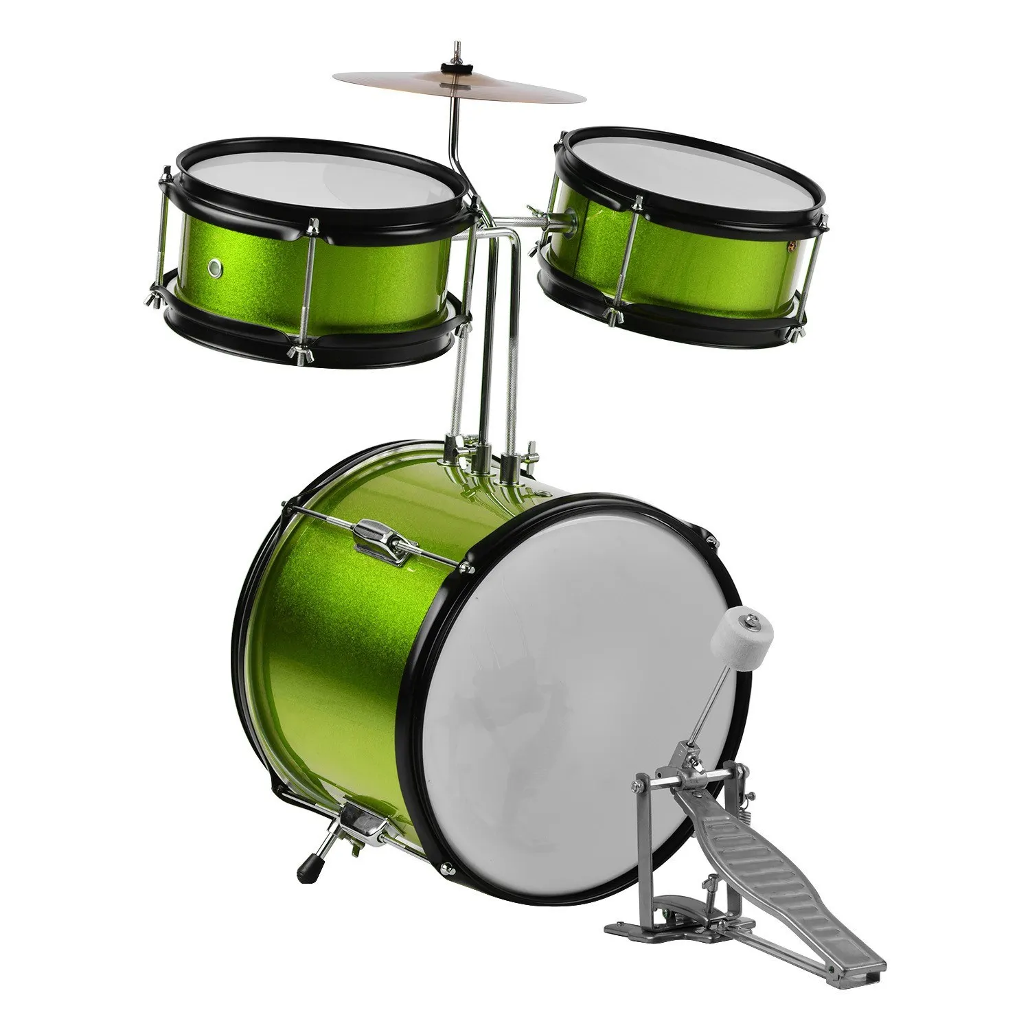 Children's 3-Piece Junior Drum Set with Stool Cymbal