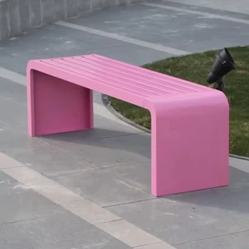 Outdoor Table and Chair Courtyard Outdoor Dining Combination Park Leisure All-metal Colored Park Bench Chairs Manufacturers