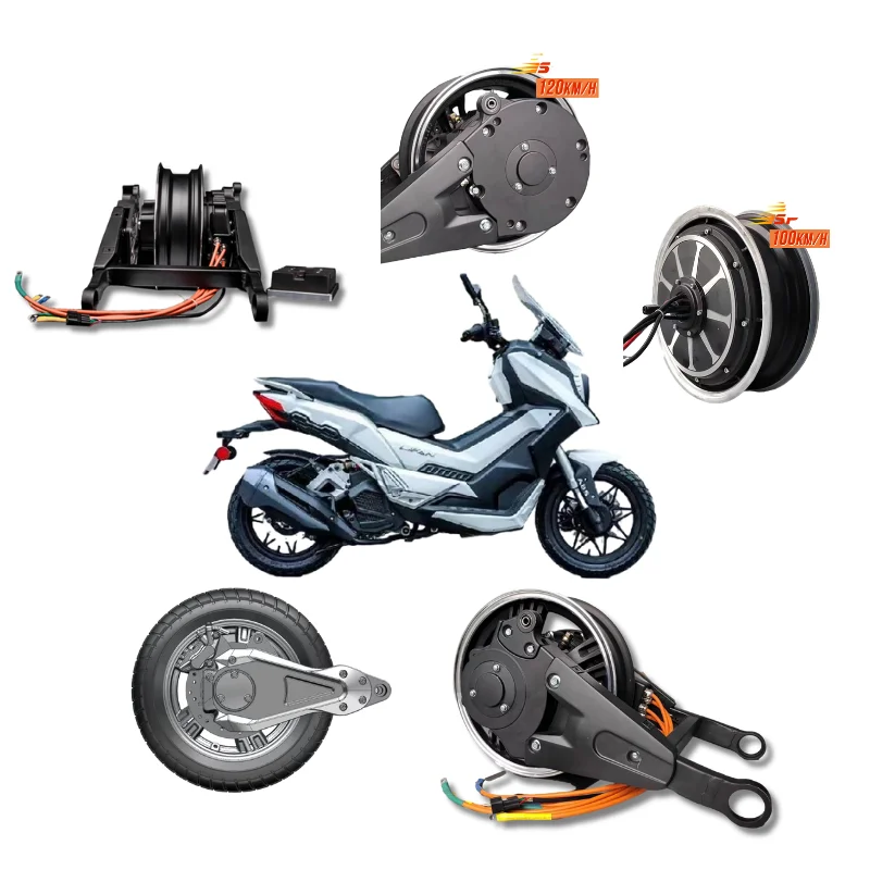 Hot Sale 72V 4KW 72V 9000W E Motorcycle Hub Motor with Gearbox Electric  Bike Motor for Motorcycle Power System Kit