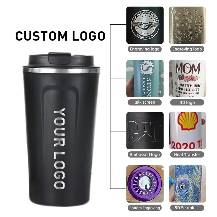 Wholesale 380ml 510ml Stainless Steel Coffee Mug Smart Temperature