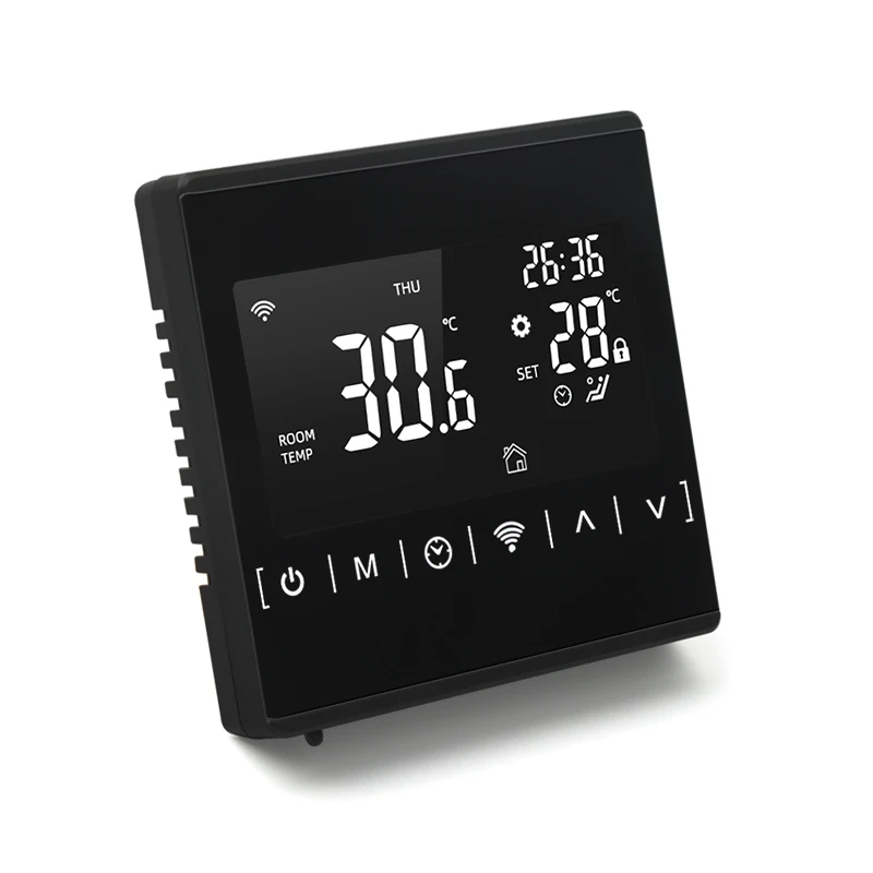 Touch Screen floor underfloor thermostat for water & electric heating systems 