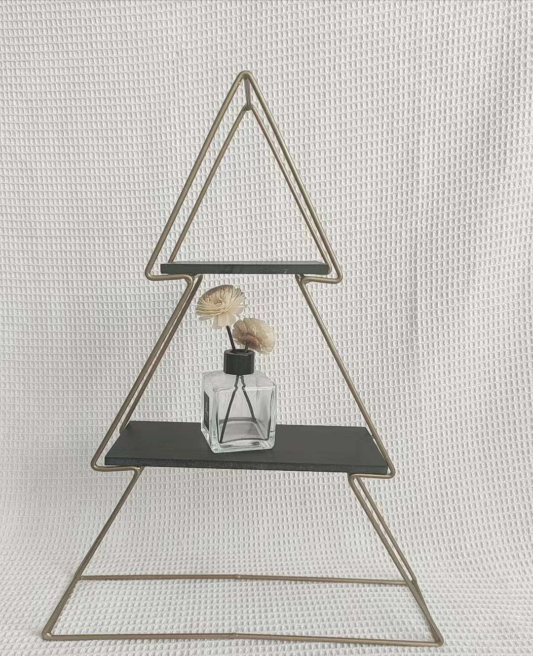 Настенная металлическая полка для украшения стен в форме рождественской елки