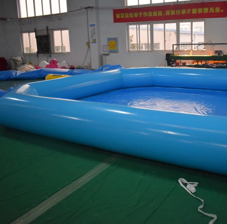 HUAXU Rectangular Inflatable Pool Outdoor Indoor Kiddie Family Inflatable Swimming Pool for Baby Adult Garden,Backyard Inflatable Pool Above Ground Family Kids