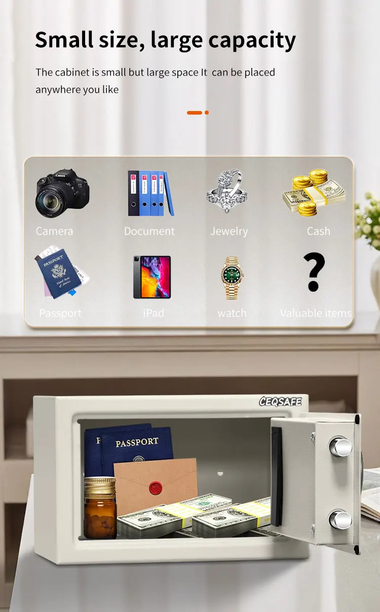 CEQSAFE American Home Office Security Money Electronic Digital Small Safe Box details