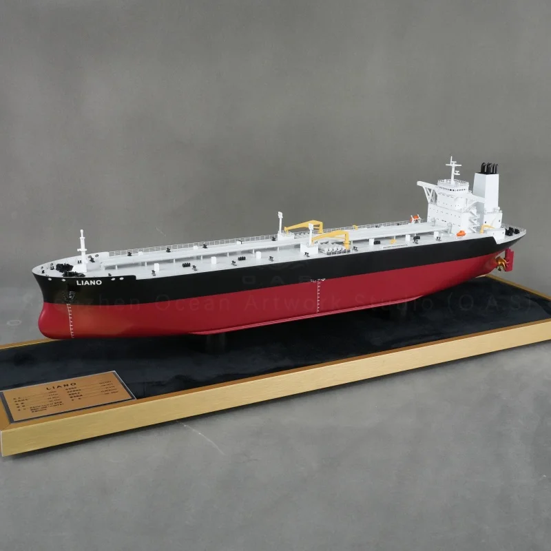【LAC】Xmas Business Souvenir Hand-Built ABS Plastic LNG/VLCC Ship Model Custom Logo Christmas Corporate Gift O.A.S Brand Desktop