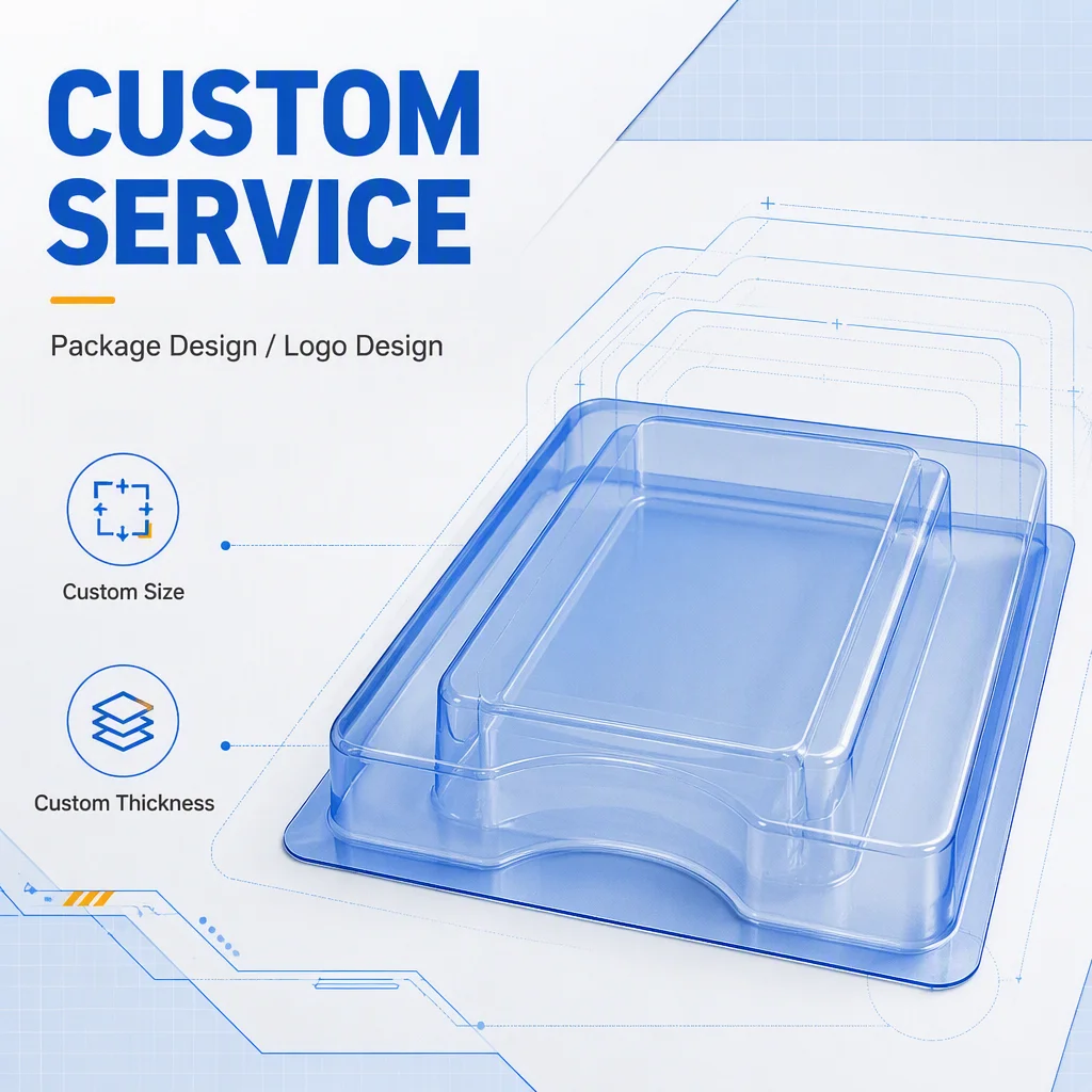 Customize Medical Tray Plastic Disposable Medical Device Tray PETG Medical Blister Professional Medical Packaging