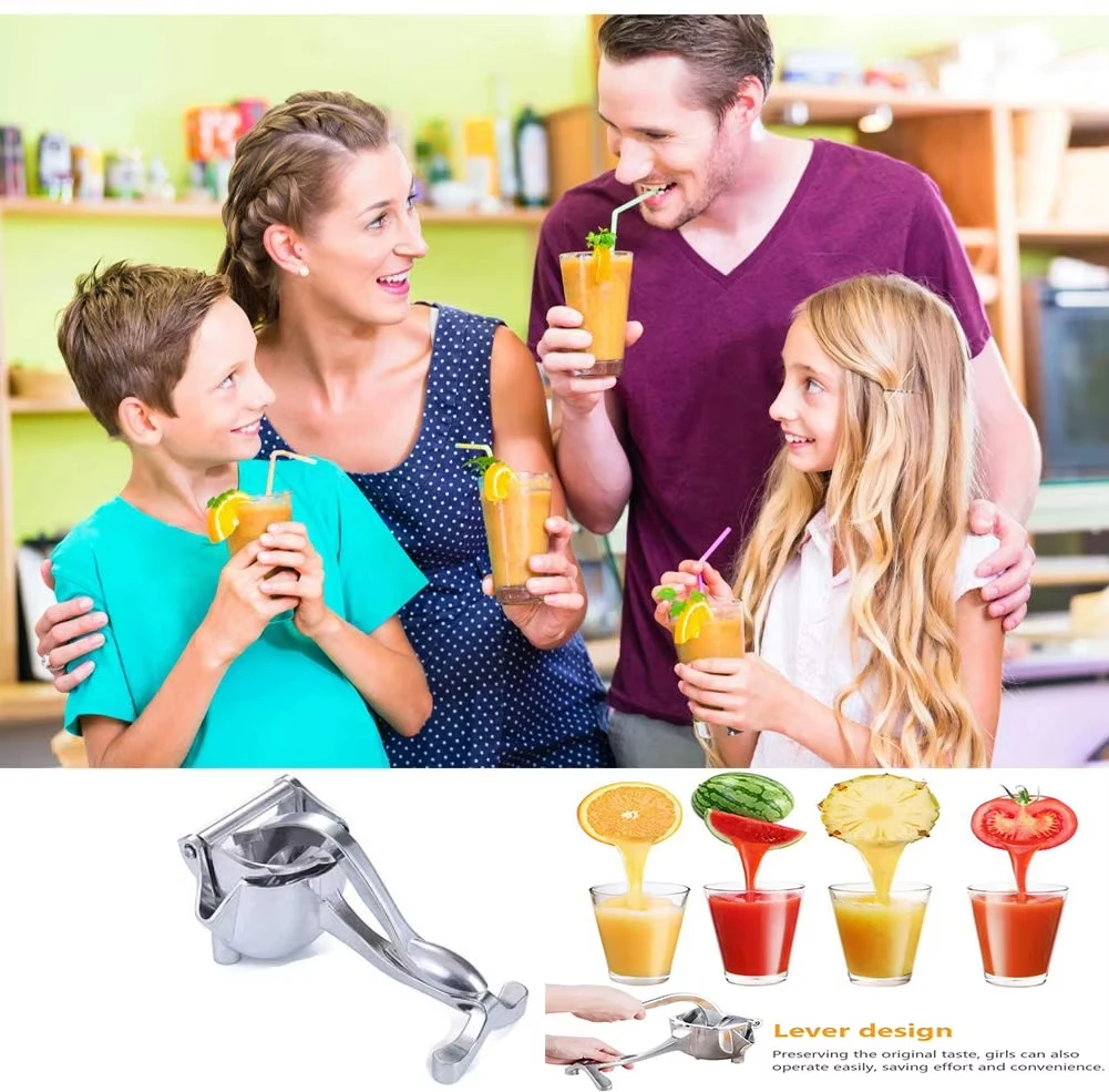 Manual Fruit Juicer Alloy Citrus Press Heavy Duty Hand Press Fruit Juicer Detachable Lemon Lime Juicer