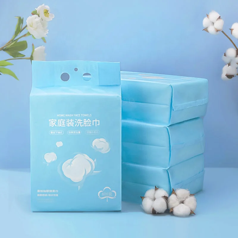 Big Bag 90gsm Cotton Fiber Paper Tissues 600g Jumbo Disposable Face