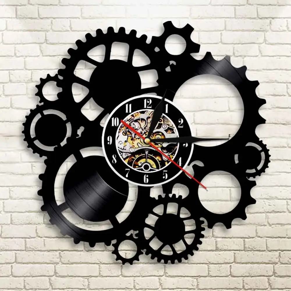 Silhouette Uhr Zahnrad Design Zahnrad SVG, Mechanik Svg, Uhr Zahn