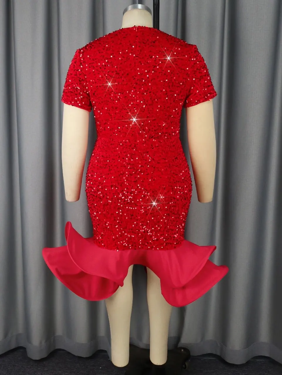 green emerald velvet dress Red Sparkly Cocktail Dress Madonna Custom Size main image 1