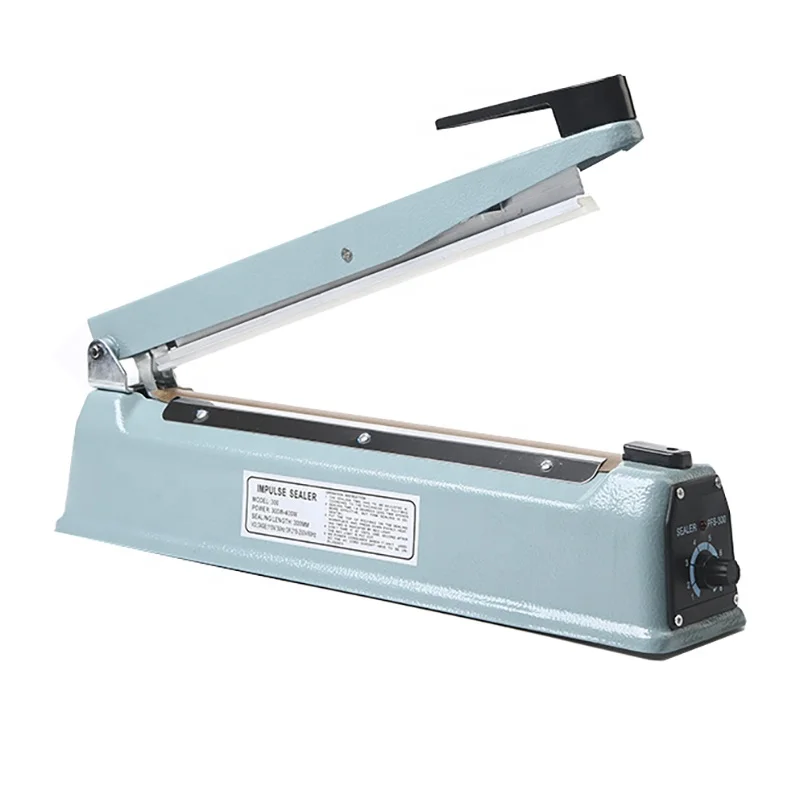 Metal Shell Hand Pressure Sealing Machine Manual Impulse Sealer for Plastic Bag Punch Sealer Portable Hand Impulse Machine