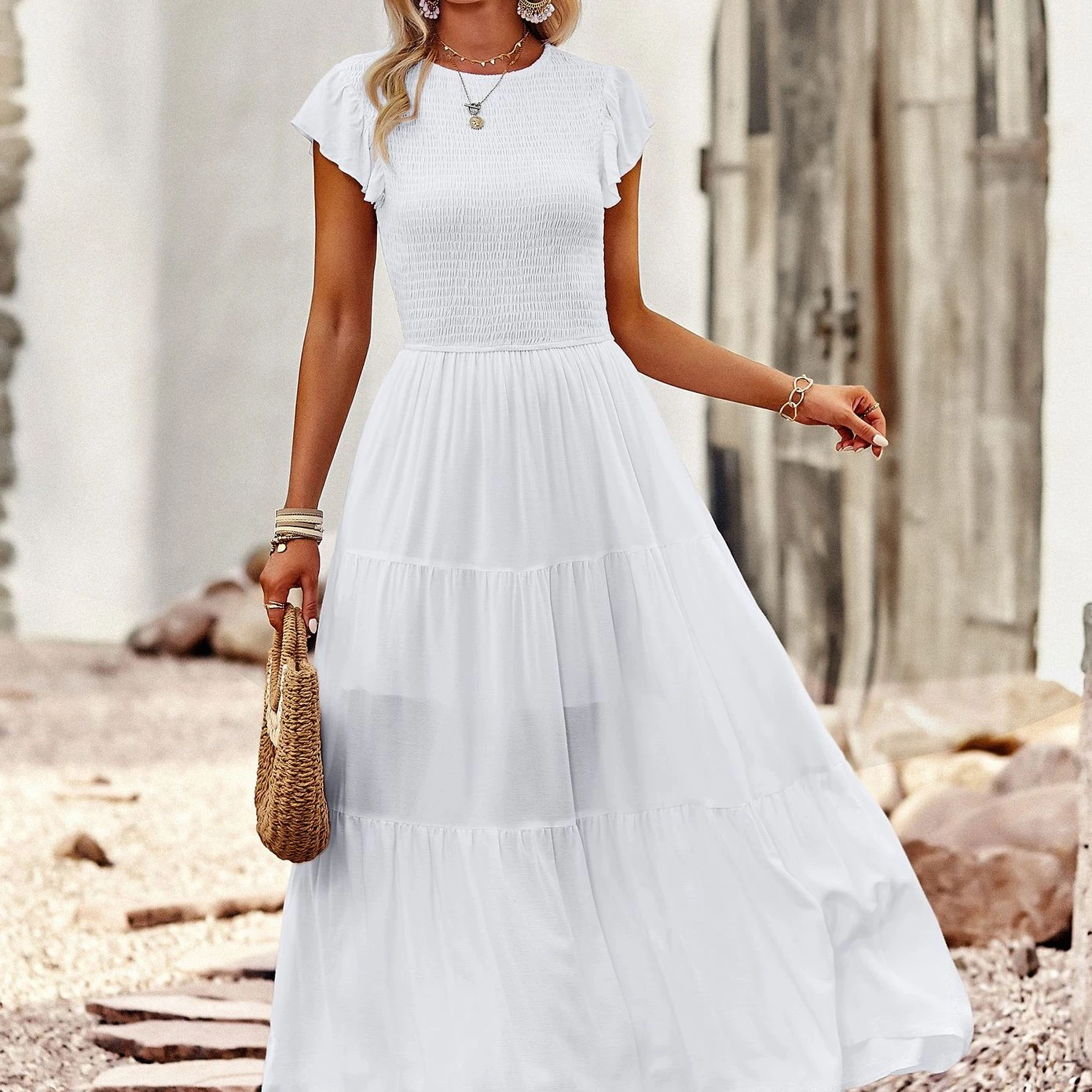 New Arrival Hot Dress Ladies Smart Casual Dress Long Summer Dresses Women