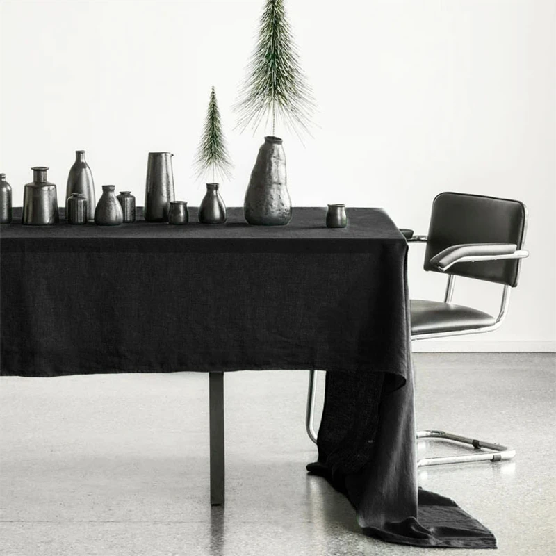 100% льняная скатерть для отеля 140x140