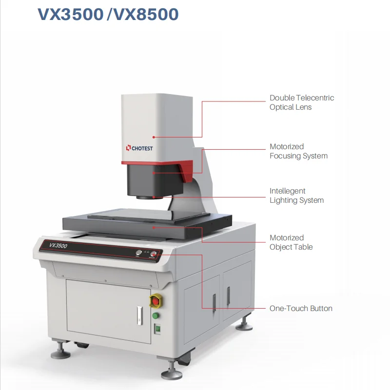 CHOTEST VX3500/VX8500 Instant Image Dimension Measurement System Large Travel Range Precision Optical Measuring Equipment